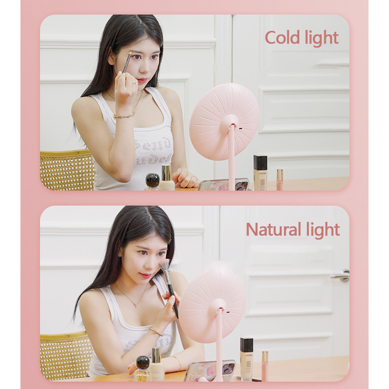 Netflix special LED make-up mirror rotatable desktop mirror desktop beauty mirror dormitory portable make-up mirror