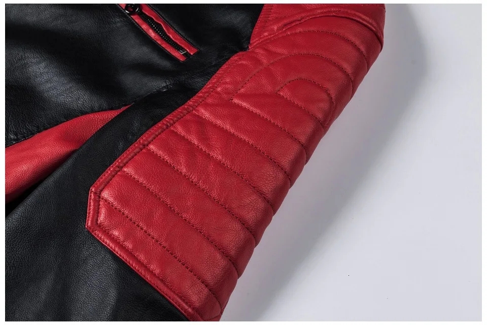 2024 Men's Windproof Tight Casual Fashion High Quality Men Clothing Motorcycle Leather Jacket