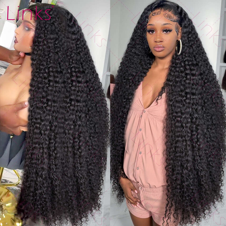 Brazilian Loose Deep Wave HD Transparent 13x4 Front Human Hair Wigs For Women Remy 13x6 Curly Lace Frontal Wig Pre Plucked