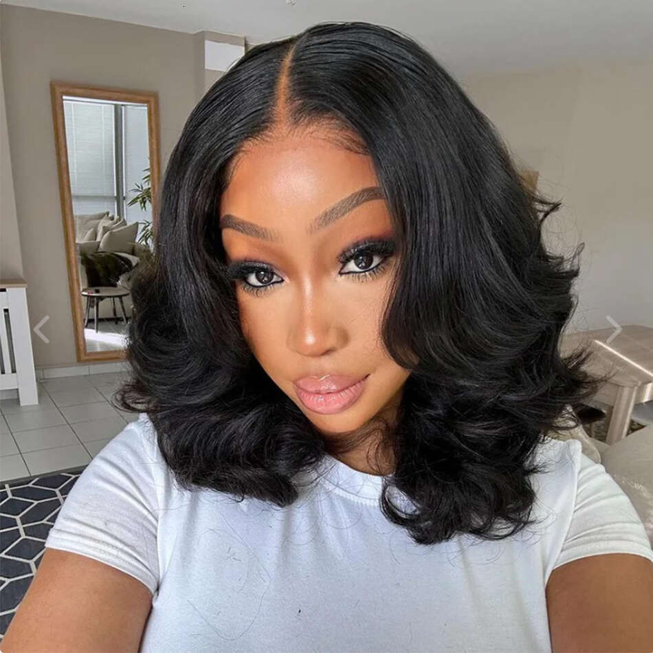 12A Wear And Bob For Women Body Wave Glueless Ready To Go Human Hair Wigs Pre Cut Lace Air Wig Sale 180%