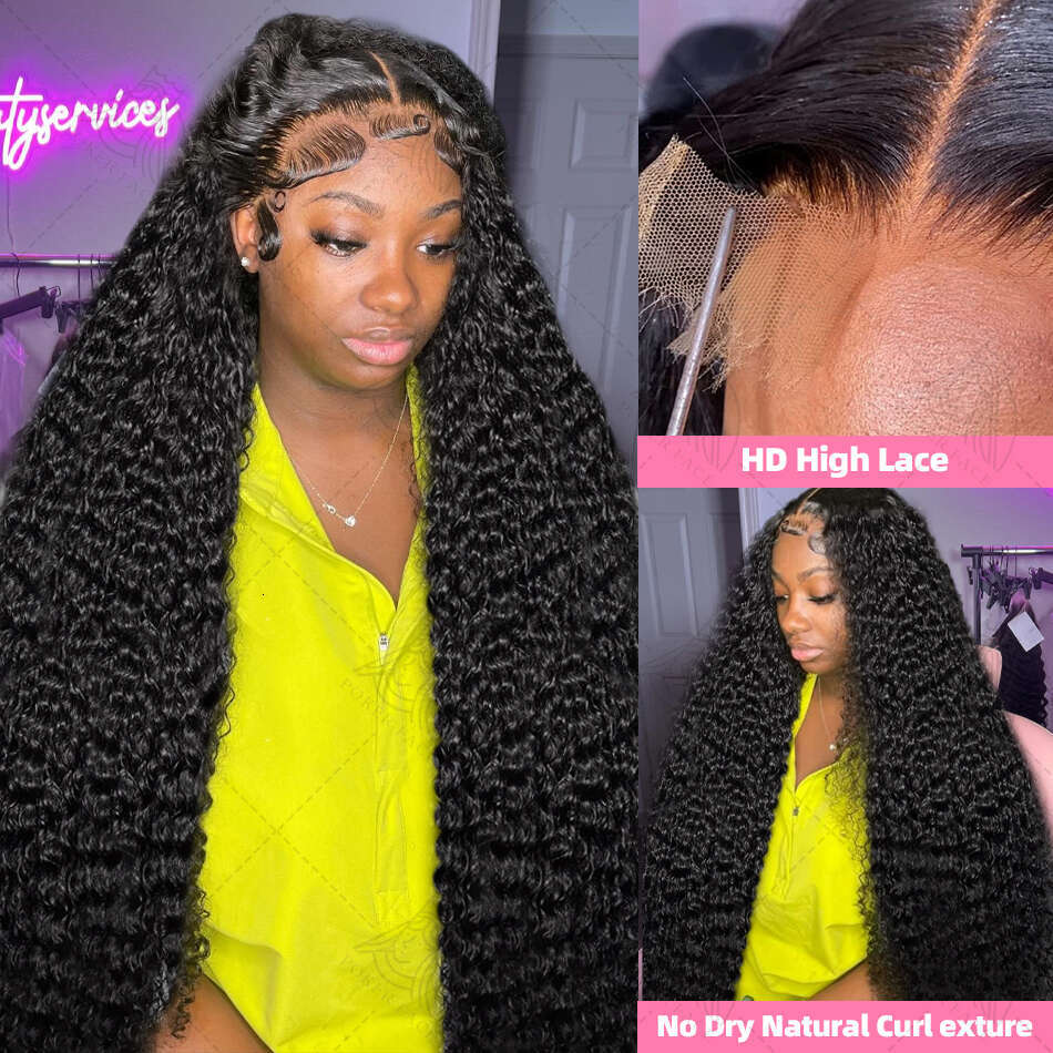 30 40 Inch 250 Density 13x6 Hd Lace Frontal Wig Water Deep Wave Human Hair Glueless 5x5 Curly Closure Wigs For Black Women