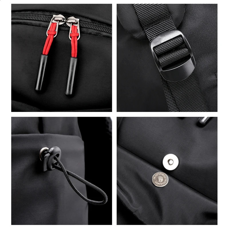 Multifunctional Computer Waterproof Backpack Men Student School Bags Casual Pleated Backpacks 156 Inches Laptop Bag Pack 240925Z