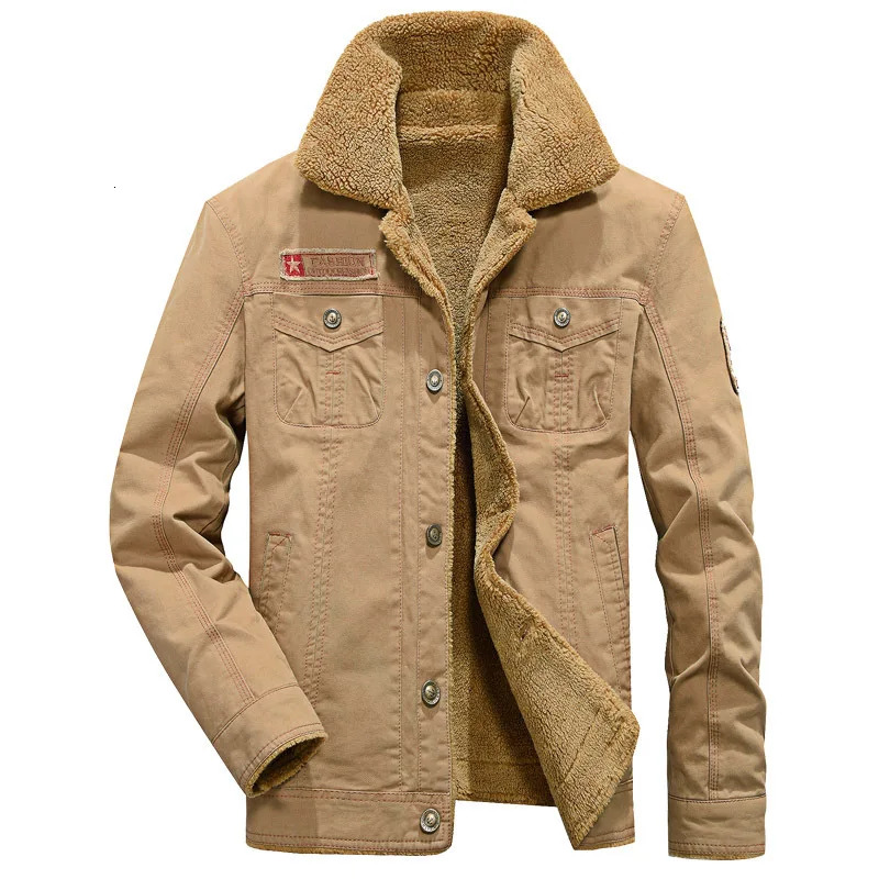 2023 Winter Mens Korean Fashion Lapel Lamb Fur Denim Jacket High-Quality Fleece Thickened Warm Coats Men Clothing 5Xl