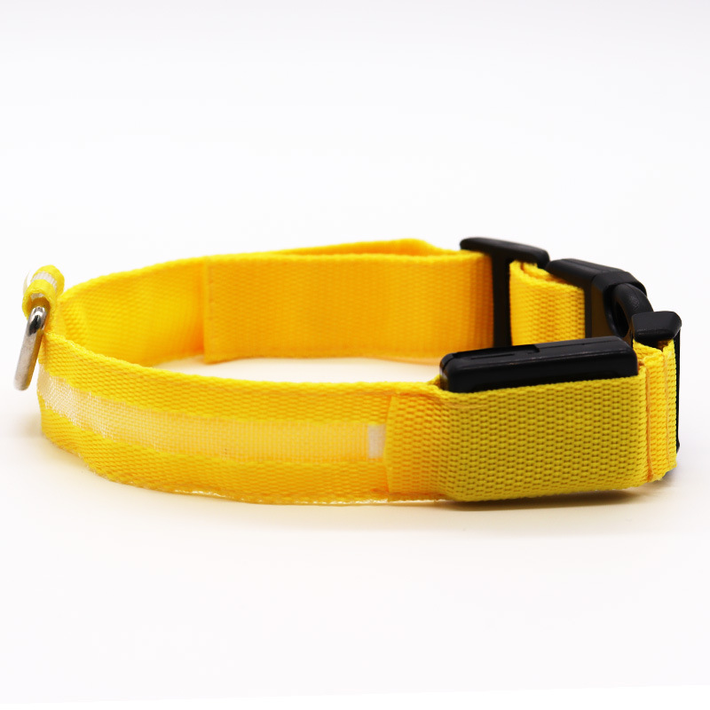 Halloween LED glow-in-the-dark ring pet light collar Cat dog collar Teddy Golden fur at night anti-lost supplies Battery version