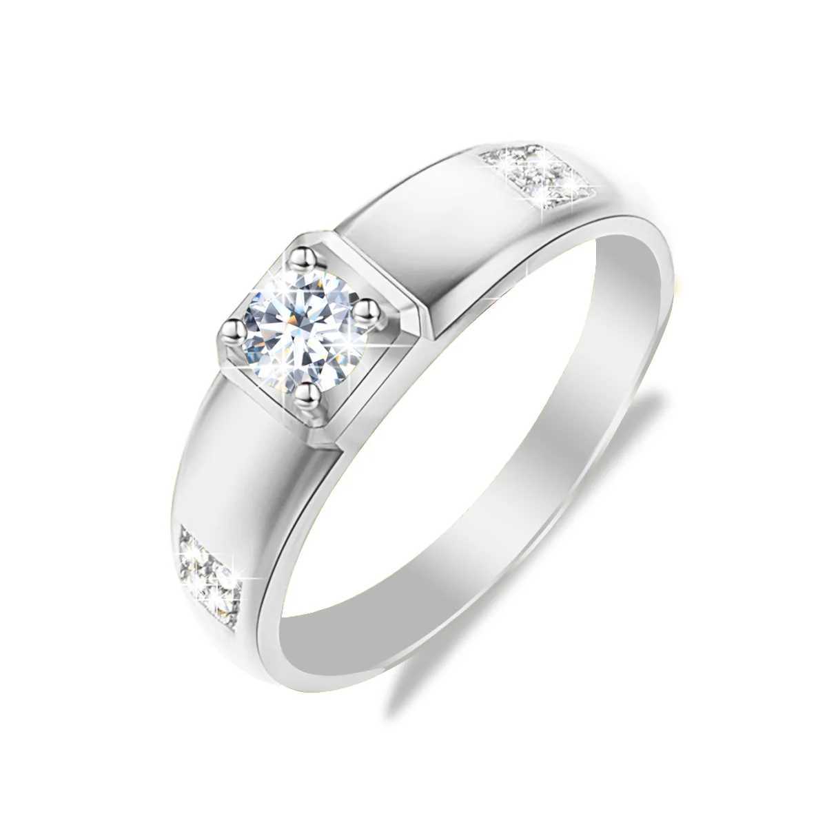Szjinao Sterling Silver 925 Moissanite Diamond Couple Rings For Lovers Matching Wedding Jewelry Set With Certificate 2024 TrendyX240921