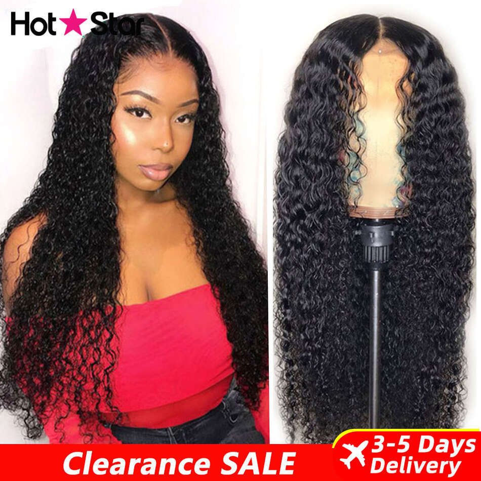 Malaysian Pre Plucked 13x4 Water Curly Wave Frontal Human Hair Wigs For Women 32 inch Lace Front Wig