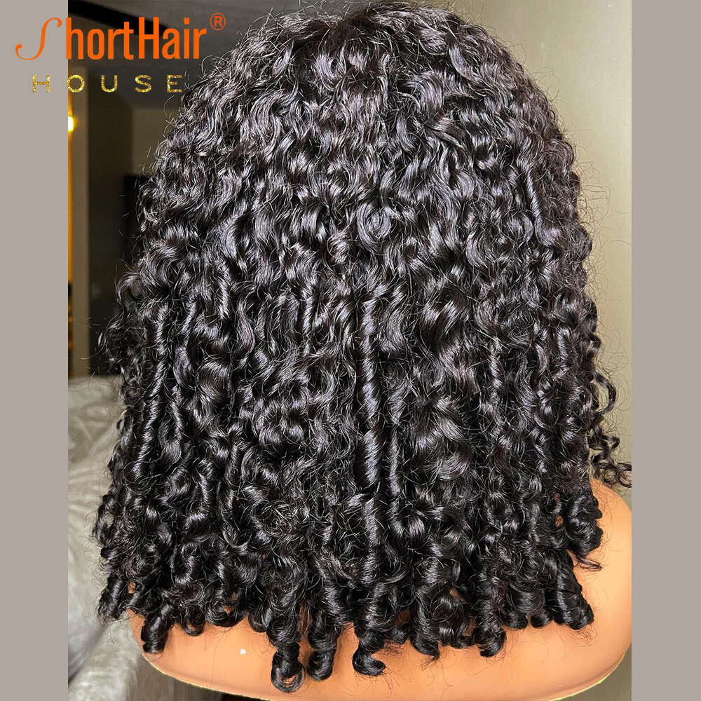 New Trend Loose Wave With Curly Baby Invisible Transparent 13x6 Deep Lace Frontal Human Hair Wigs for Black Women