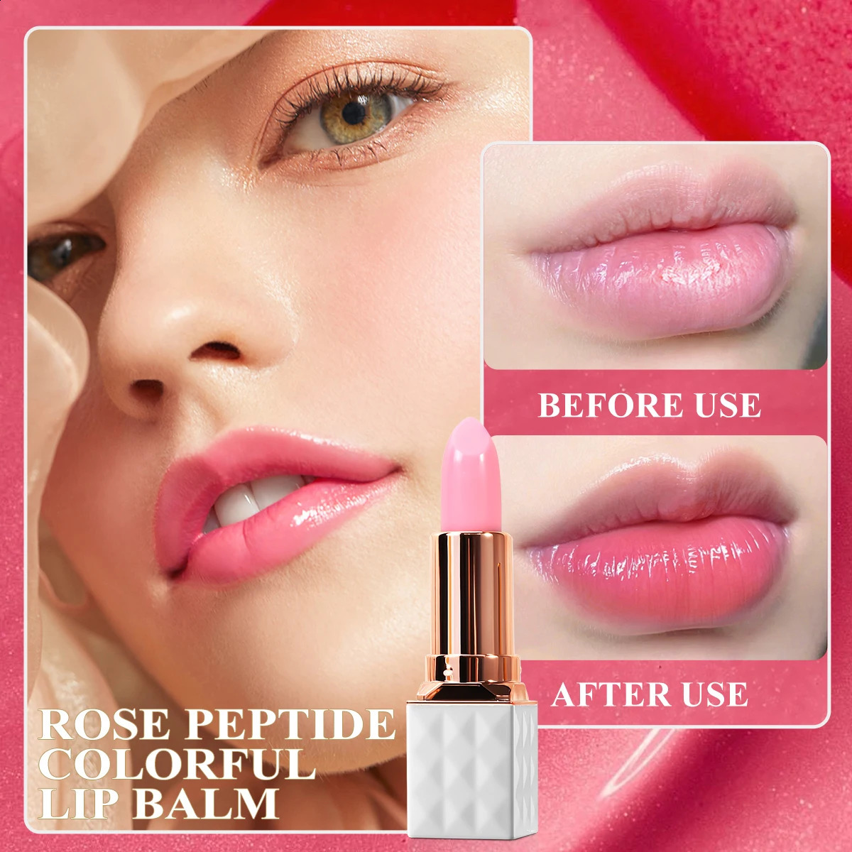 OEDO Color Change Lip Balm Nourishing Longlasting Moisturizing Antifreeze Antichapped Reducing Wrinkles Remove Dead Skin 240911