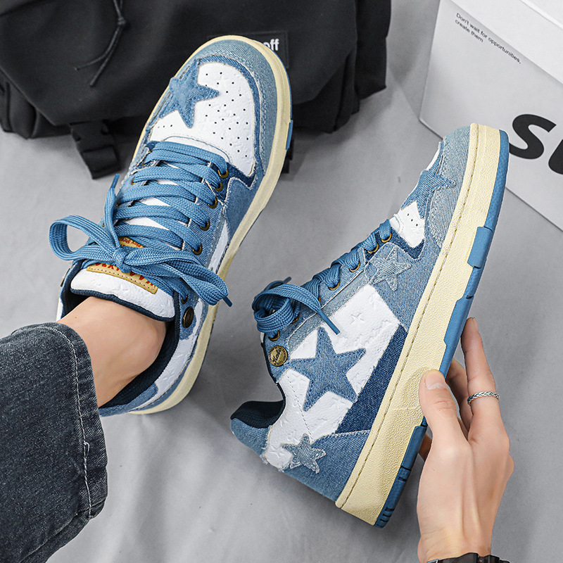 2024 Designer Men Women New White Casual Winter Platform Star Shoes Breathable Mens Womens Sneakers Trainers Skate