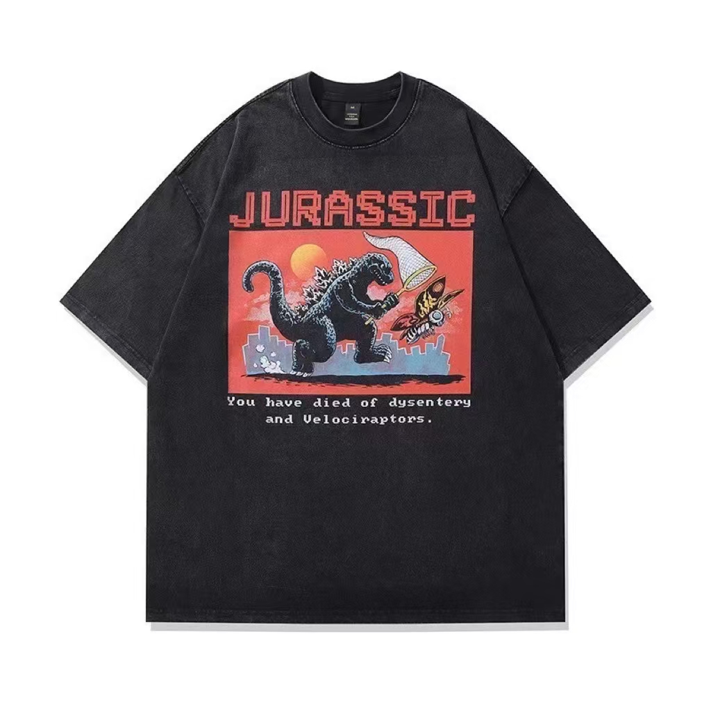 New washing makes old retro designer T-shirts, American fashion clothes, high street.