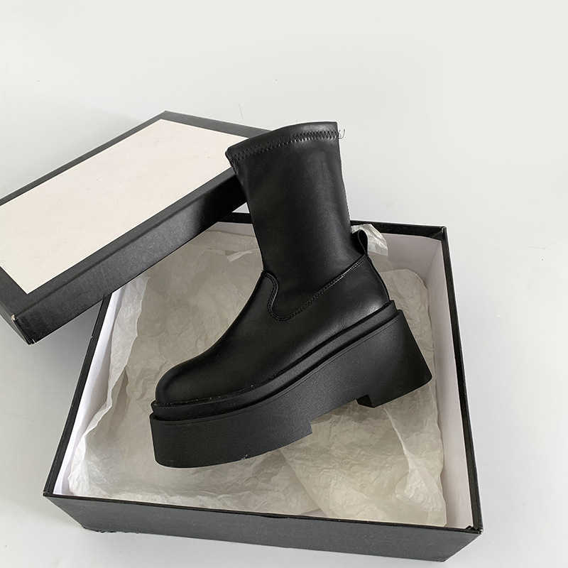 CMM Fashion Temperament Black American High Rise Thick Soled Long Boots for Women Summer New Versatile Knight Boots