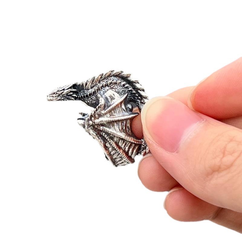 European and American retro niche index finger rings, domineering personality men's accessories Free shipping