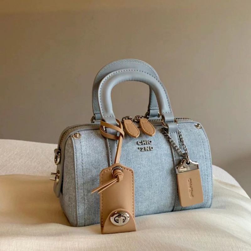New 2025 Denim Boston Bag: Stylish French Handheld & Crossbody Shoulder Bag For Women New Free Delivery Designer Bag