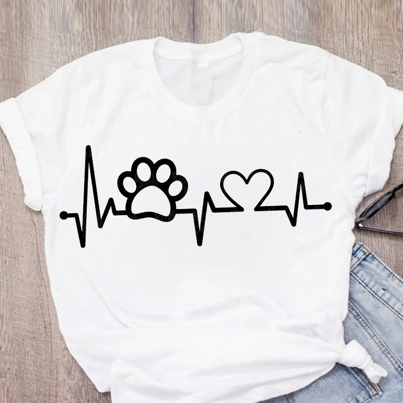 2024 new plus size women's dog mother letter pet vest short sleeved fashionable printed summer women's clothing top T-shirt T-shirt free shi