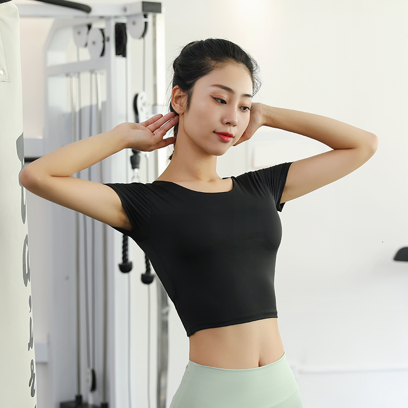 Fashion Crop Cross Open Back Design Crew Neck Breathable Quick Dry High Elastic Yoga Tank Top For Women