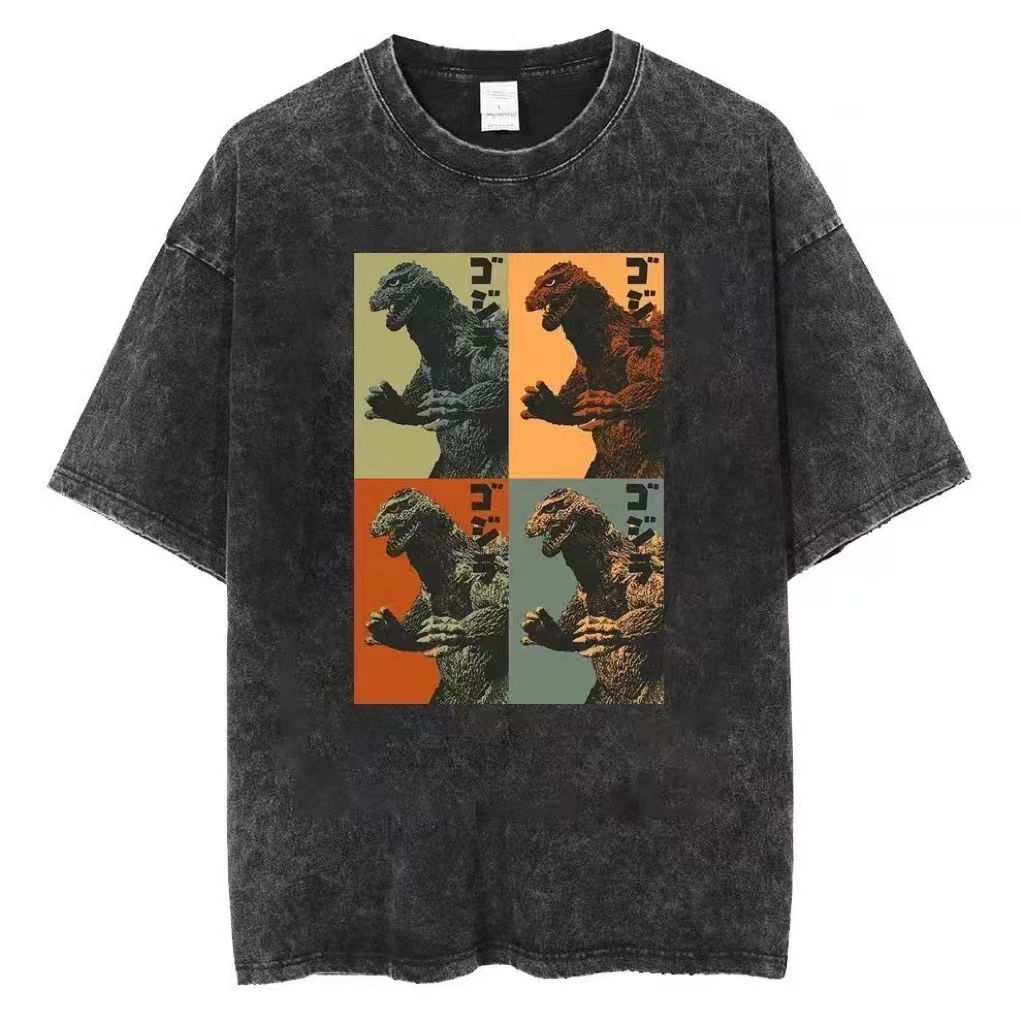 New washing makes old retro designer T-shirts, American fashion clothes, high street.