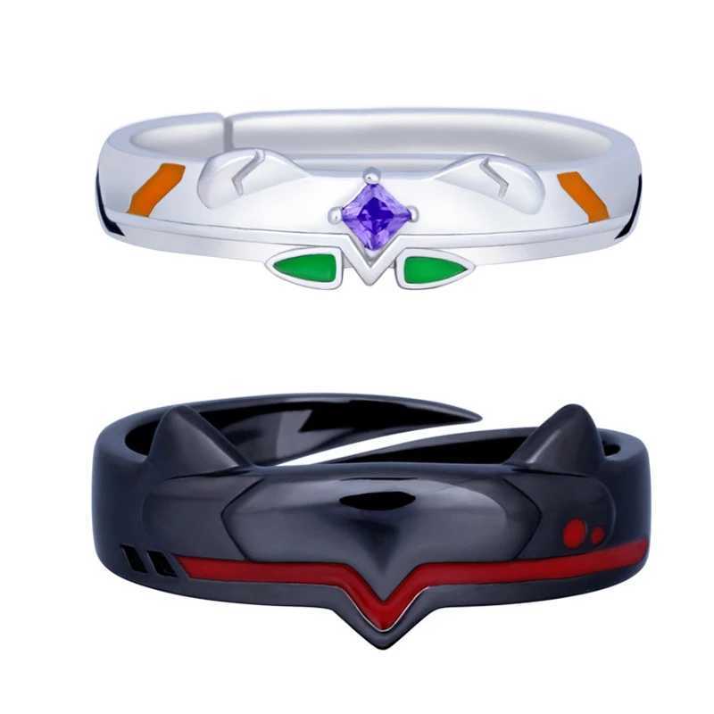 Anime Ayanami Rei Kaworu Nagisa Cosplay Rings Adjustable Men Women Jewelry Finger Ring Prop Accessories Halloween GiftsX240921