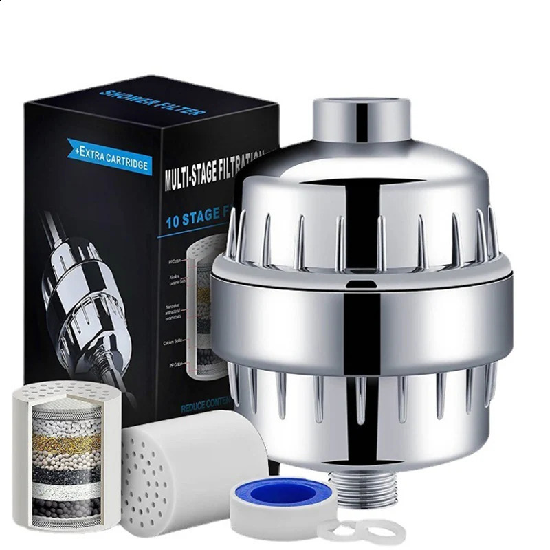 1520 Stages High Output Shower Water Filter to Remove Chlorine Fluoride Heavy Metals Filtered Soften Hard for Head 240918