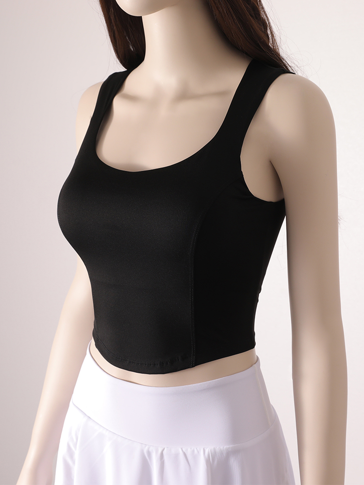 Bra Women Sexy Drawstring Back Spaghetti Strap Sports Underwear Running Fiess Yoga Camisole Tank Top