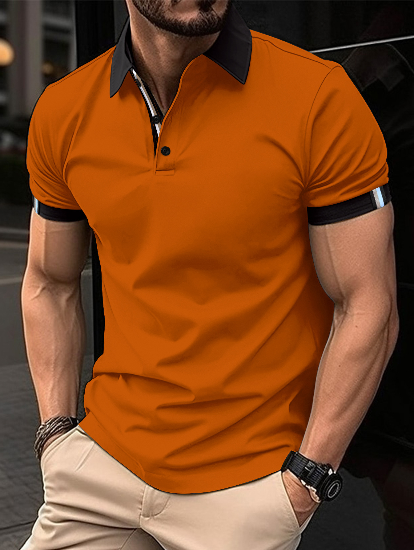 Polo designer Short Sleeve Slim Fit Summer High Quality Europe Tee Shirt mens tshirt graphic tees summer white t shirts man sweatshirt teeshirt plus s