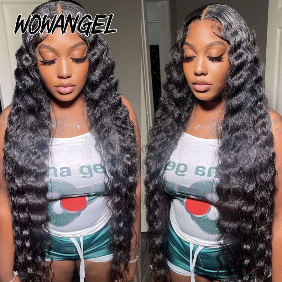 250% Loose Deep Glueless Invisible 5x5 HD Lace Closure 30 inch Melt Skins Human Hair Wigs Ready to Go Wig For Woman
