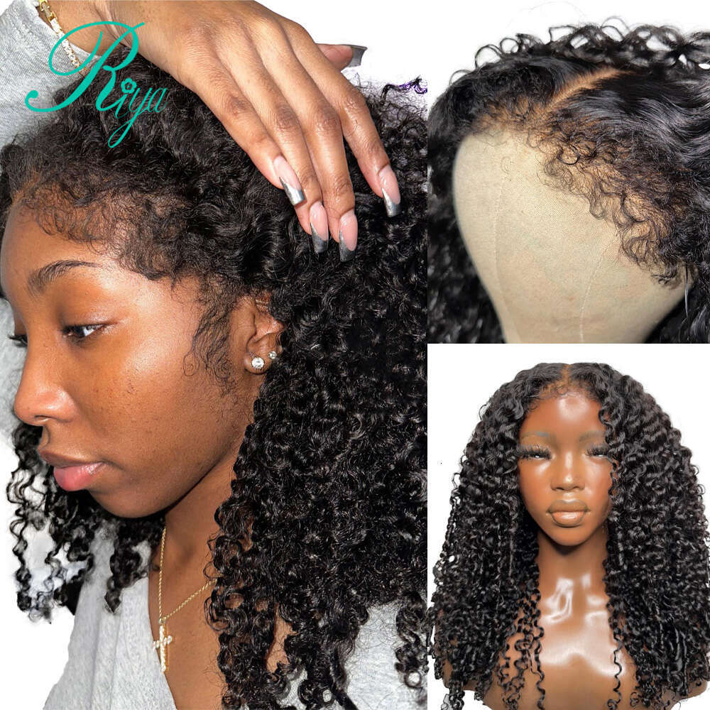 Burmese 13x4 Front Wig With Edges Deep Curly 13x6 Lace Frontal Wigs For Women 250% Remy Human Hair