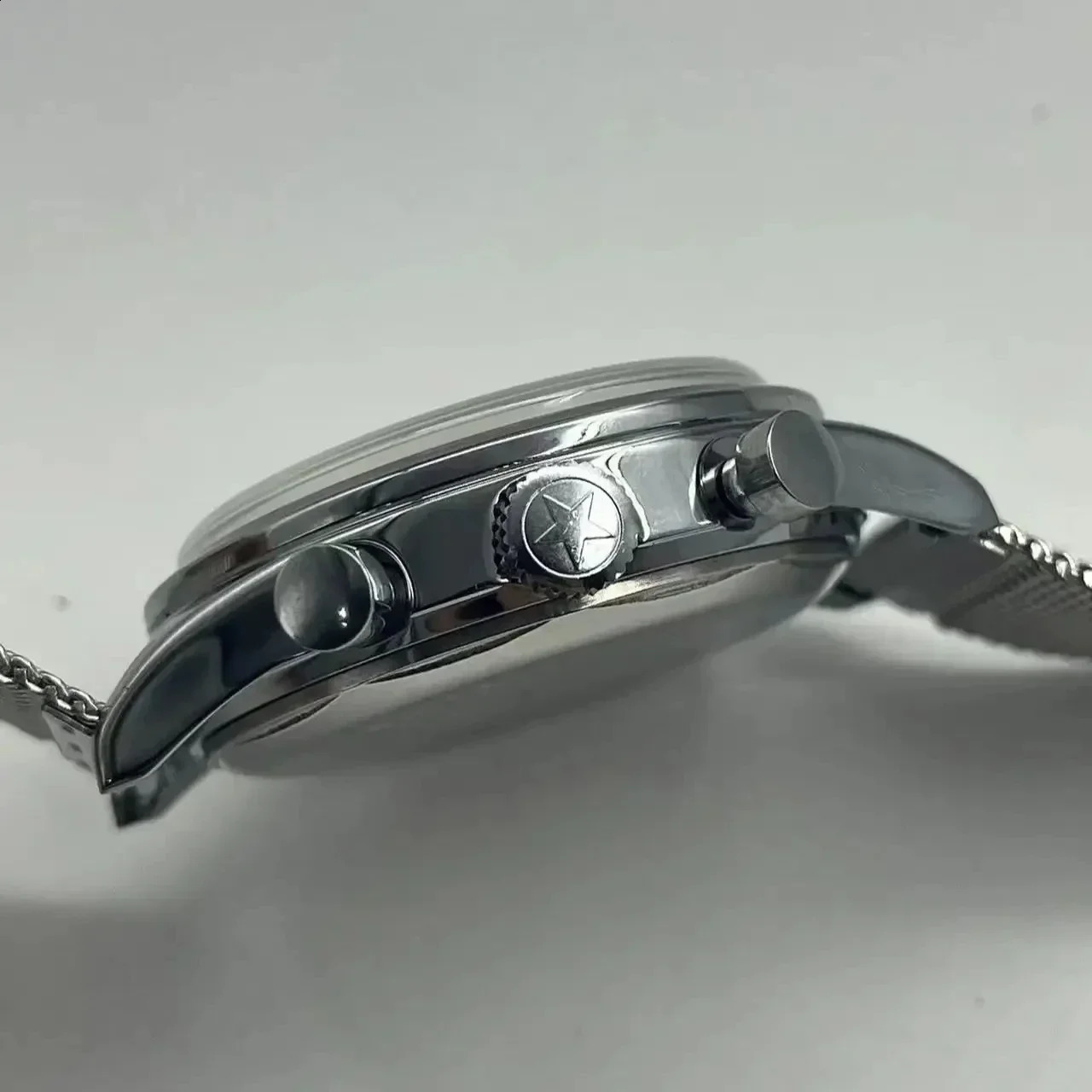 Mens watches 1963 pilot watch 42mm waterproof retro quartz chronograph 240919