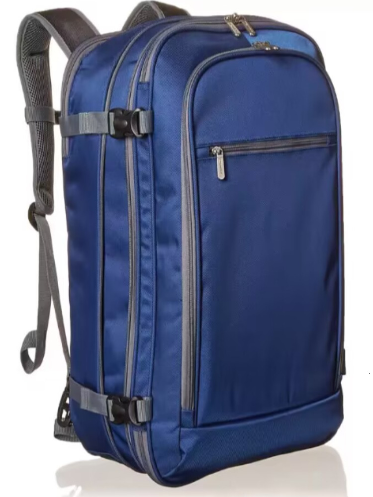 Basics Carry On Travel Backpack, With Internal Zippered Laptop Sleeve, Lightweight yet Durable, Extra Large with Expandable Space, Dual Use As Backpac