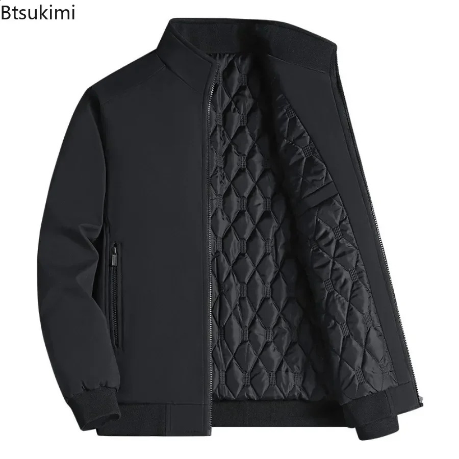Autumn Winter Fleece Thick Jacket Men Warm Windbreaker Fur Collar Coat Jacket Male Fashion Winter Lamb Wool Parka 8XL 240911