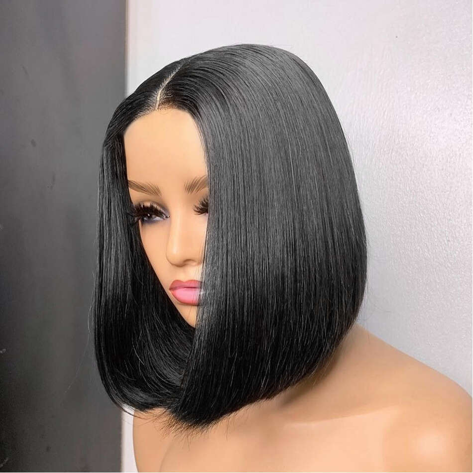 13x4 Bone Straight Short Bob Front Wigs Pre Plucked 13x6 Lace Frontal Human Hair Brazilian Remy 4x6 Closure Wig For Women