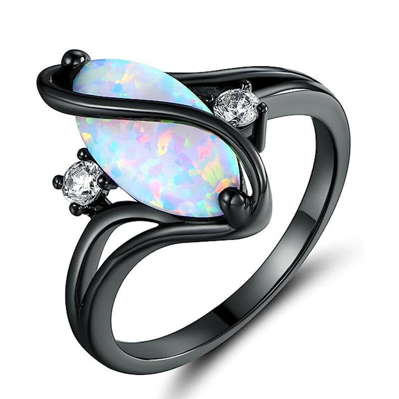 New Fashion European and American Marquise Ring S-shaped twisted exaggerated male and female rings Free shipping