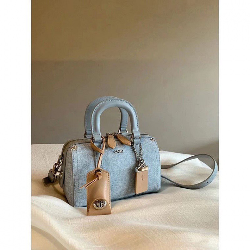 New 2025 Denim Boston Bag: Stylish French Handheld & Crossbody Shoulder Bag For Women New Free Delivery Designer Bag
