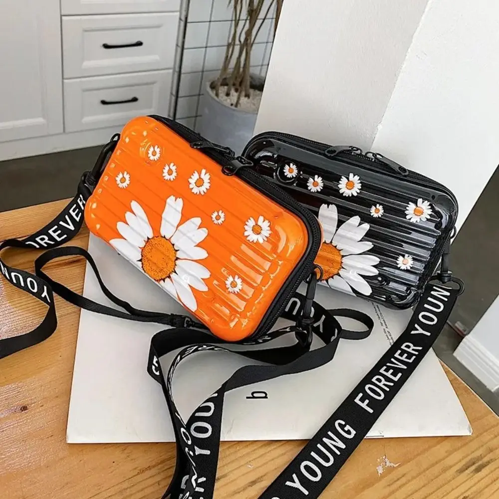 Hard Shell Square Box Bag Portable Cosmetic Bag TLXT Storage Case Shoulder Bag Travel Organizer Phone Bag Travel Make Up Bag