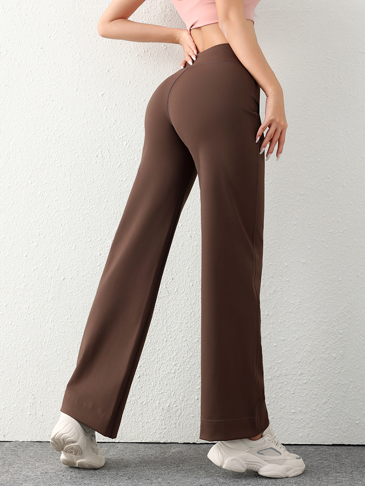 Women's Casual Loose Straight Running Sweatpants Wide Leg Drawstring Design With Side Pockets Leggings Woman Yoga Pants