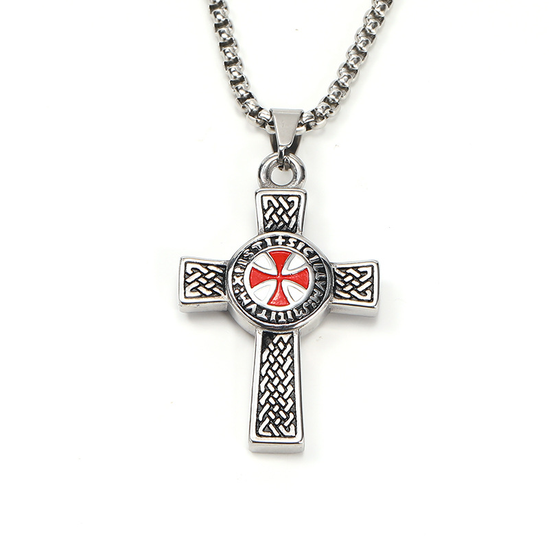 Personality hip hop titanium steel male pendant minimalist cross fashion stainless steel necklace Free shipping