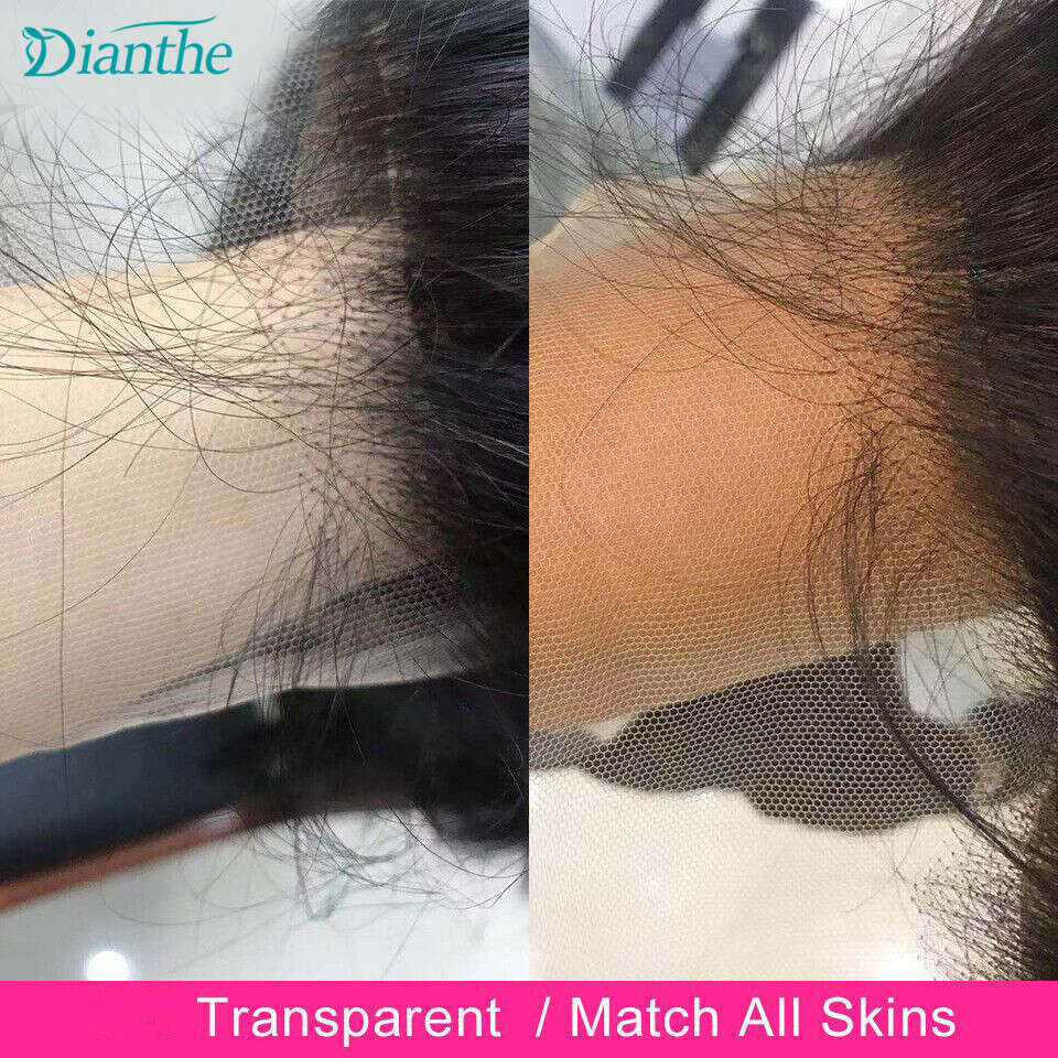 Brazilian Water Wave Wig 13x4 Honey Blonde Lace Front Transparent Human Hair Wigs For Women Pre Plucked Dianthe