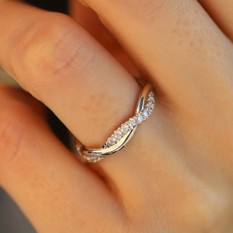 European and American rings women's silver gold rose gold cross ring jewelry Free shipping