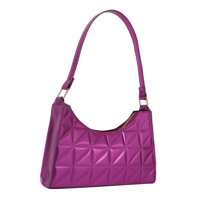 New diamond patterned embroidered underarm women's bag High end practical handbag fashionable shoulder bag
