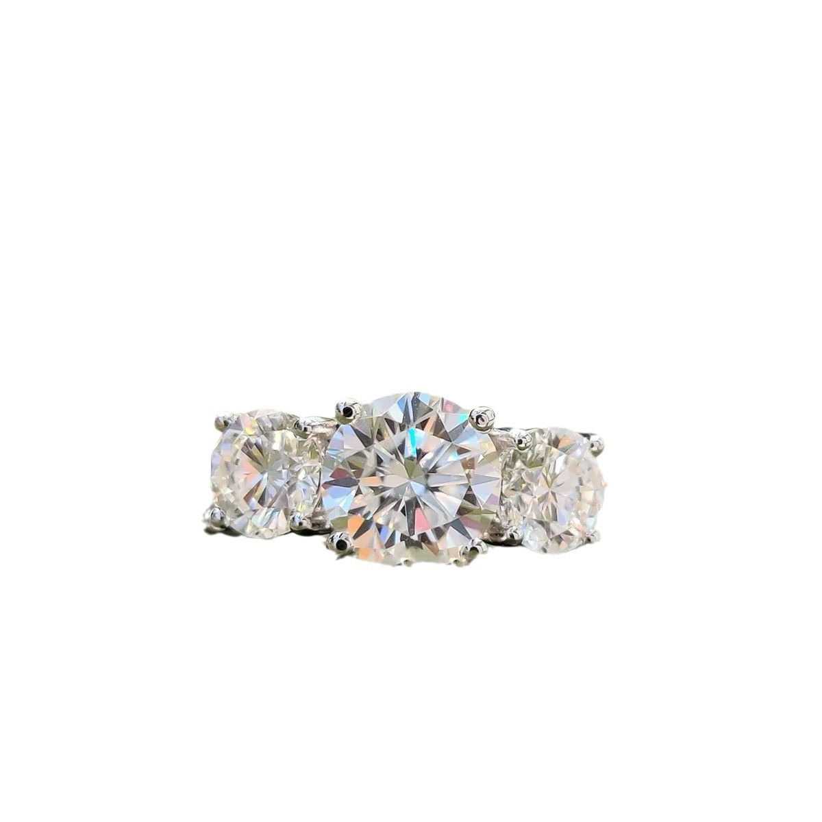 Elegant Female Engagement Ring Featuring Bright Zircon Stones - European Inspired Proposal Accessory Free shipping