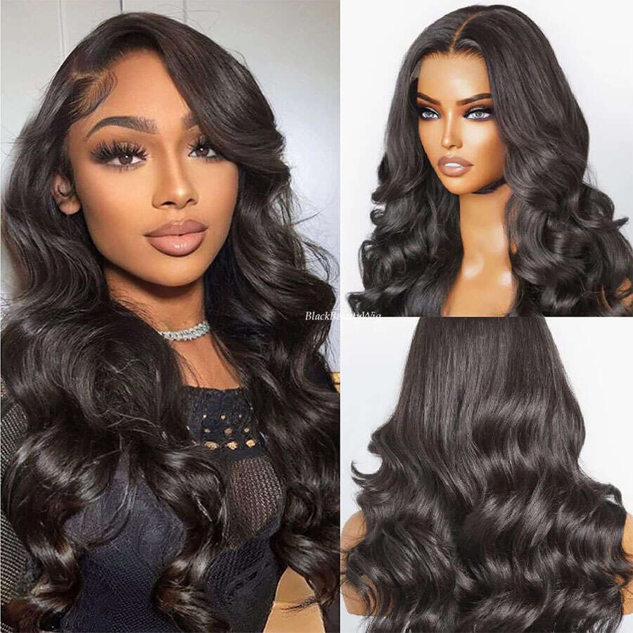 Brazilian 5x5 Top Human Loose Wave Pre Plucked Glueless Silk Base Full Lace Wig With Baby Hair