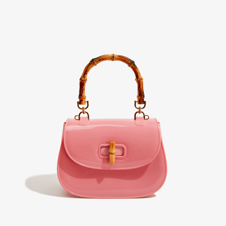 PVC Jelly Bag Fashionable and versatile hand-held cute bamboo shell bag b968