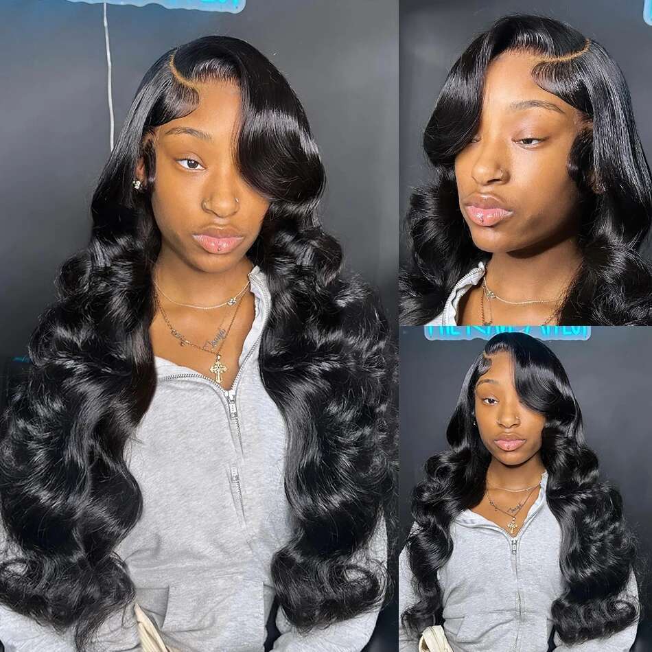 250 Density 40 Inch 13x6 Frontal Wig Body Wave 5X5 Ready Transparent Lace Front Closure Human Hair Wigs For Women