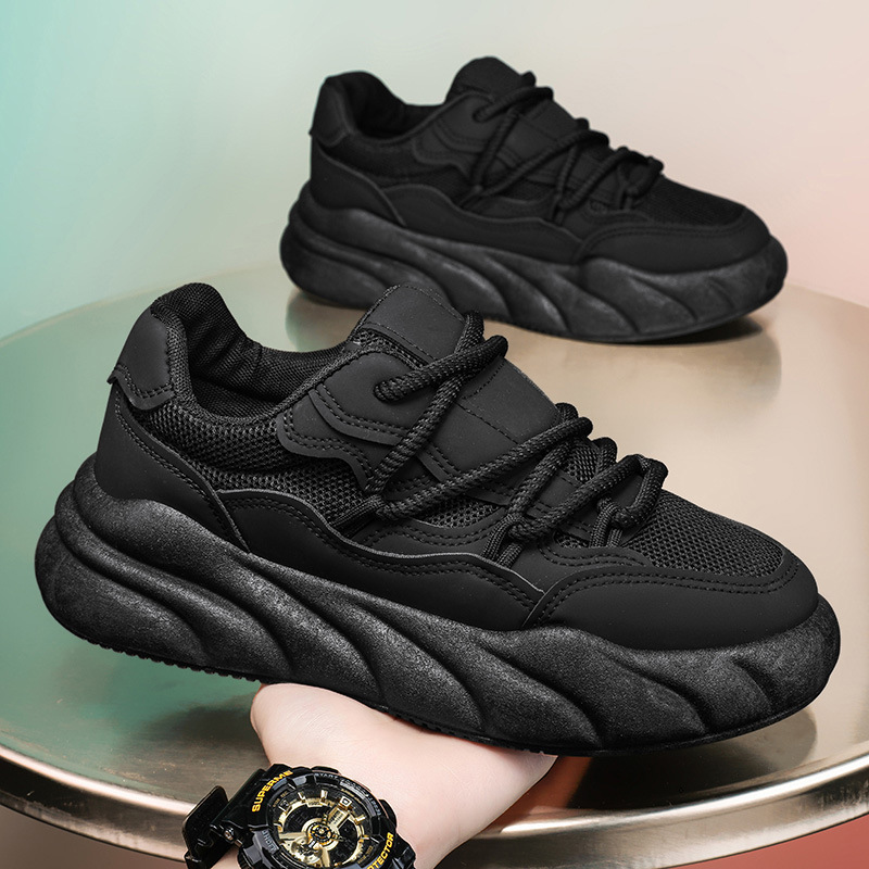 Designer Women Men Outdoor Sneakers Sports Platform Running Height Increasing Bread Shoes Breathable Athleisure Runners Trainers