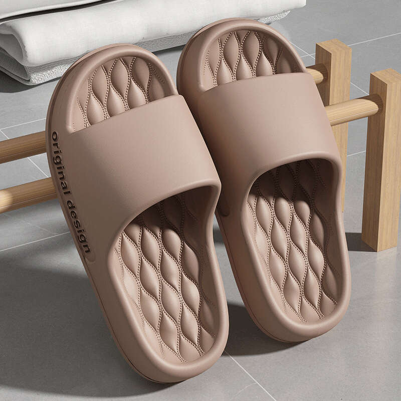 Bebealy Letter House Shower Bathroom Shoes EVA Beach Slides Fashion Soft Cloud Slippers 2024 Summer Women Sandals
