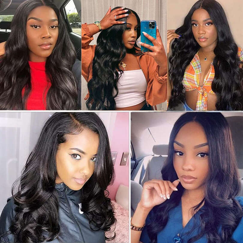 LUFFYHAIR Human Pre Plucked For Women Brazilian Remy Hair Wavy Transparent HD Full Lace Wigs
