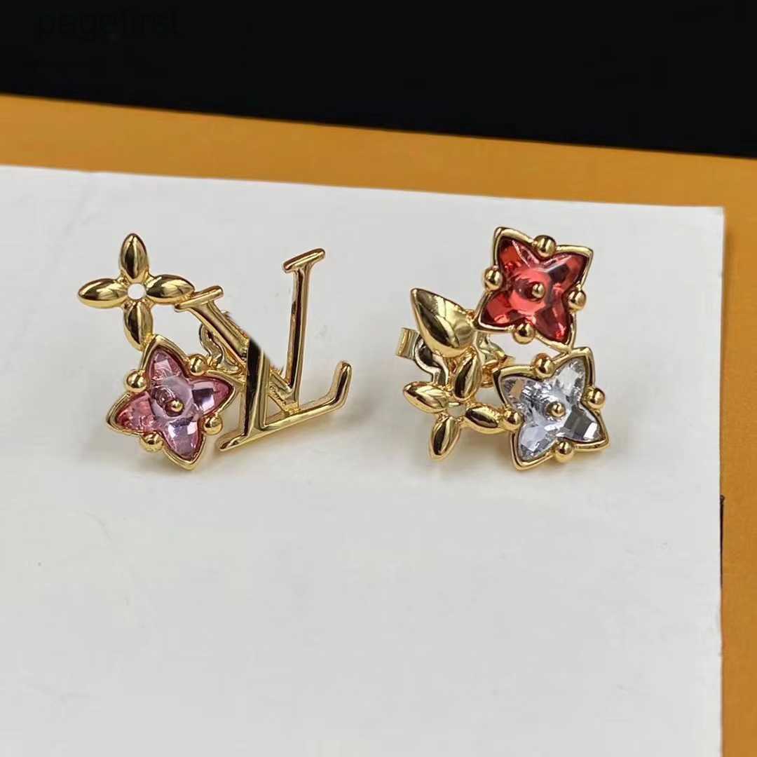 Designer Fashion new pink stud earrings aretes orecchini for women party wedding lovers gift jewelry engagement