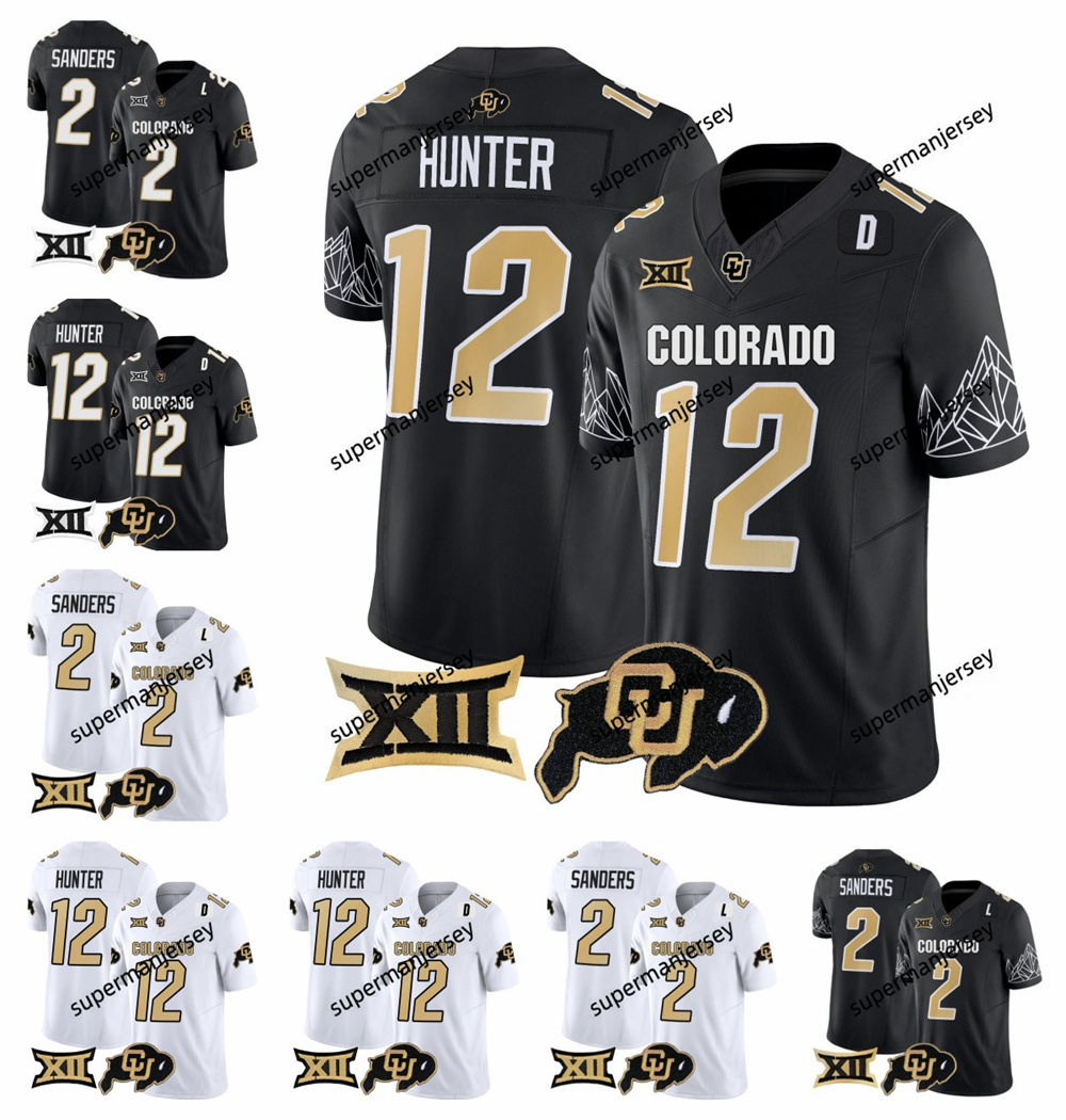 2024 NCAA Colorado Buffaloes College Football Jersey 2 shedeur sanders 12 Travis Hunter NEW
