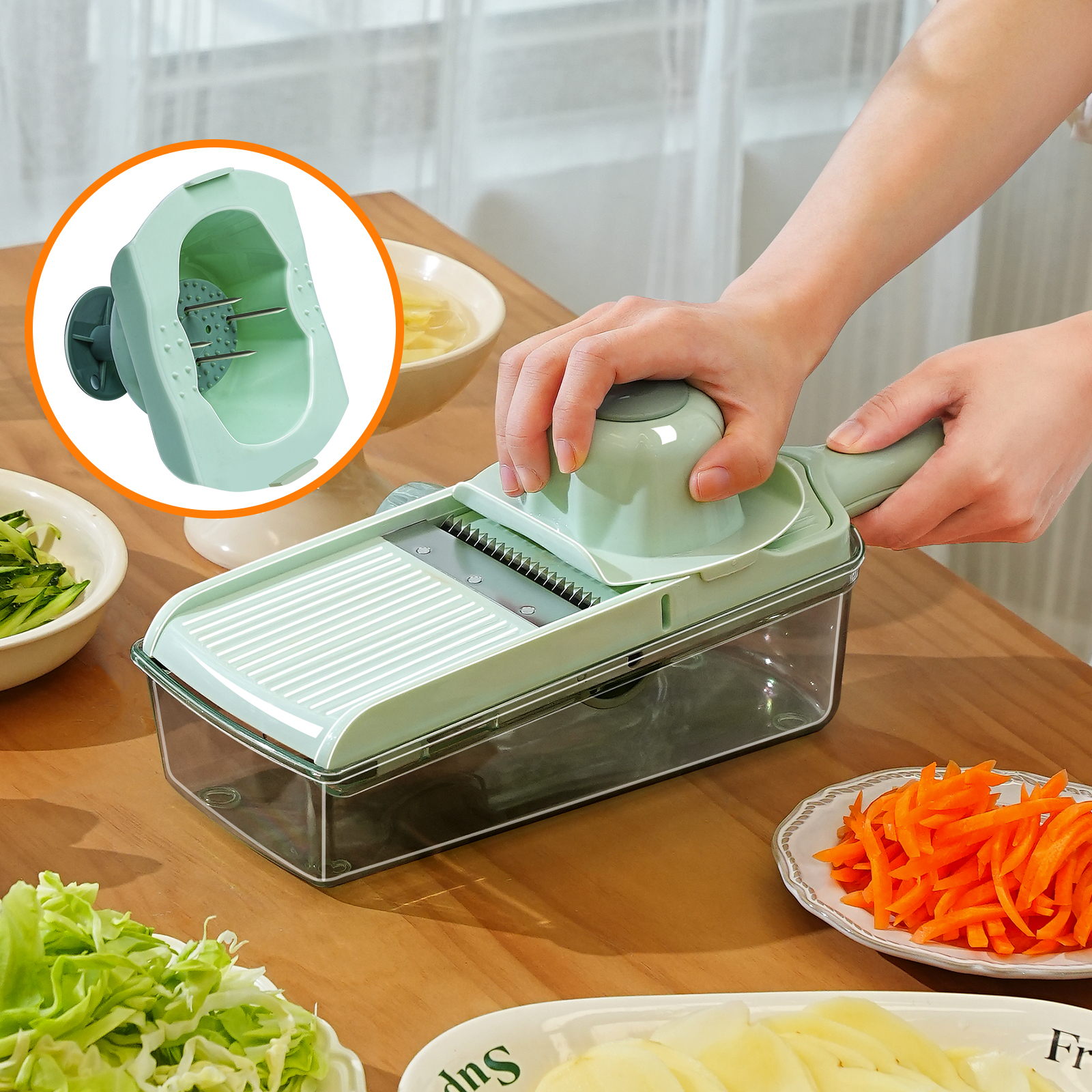 Home Kitchen Multi-function Cutting Vegetable Shredder Lemon Slicer Potato Shredding Shredder