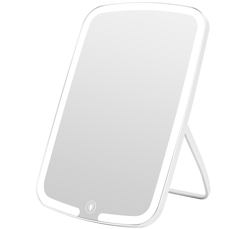 Factory direct LED make-up mirror rotatable desktop mirror desktop beauty mirror dormitory carry-on make-up mirror