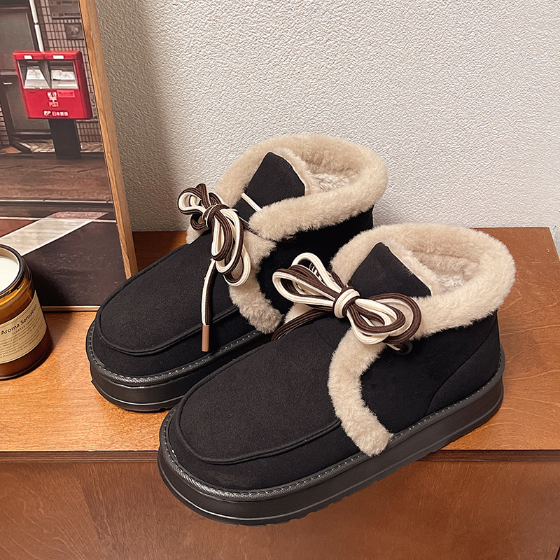 Designer Shoes In Black White 2024 New Free Shipping Khaki Brown Black Snow Boots Comfortable And Warm Thick Bottom With Veet